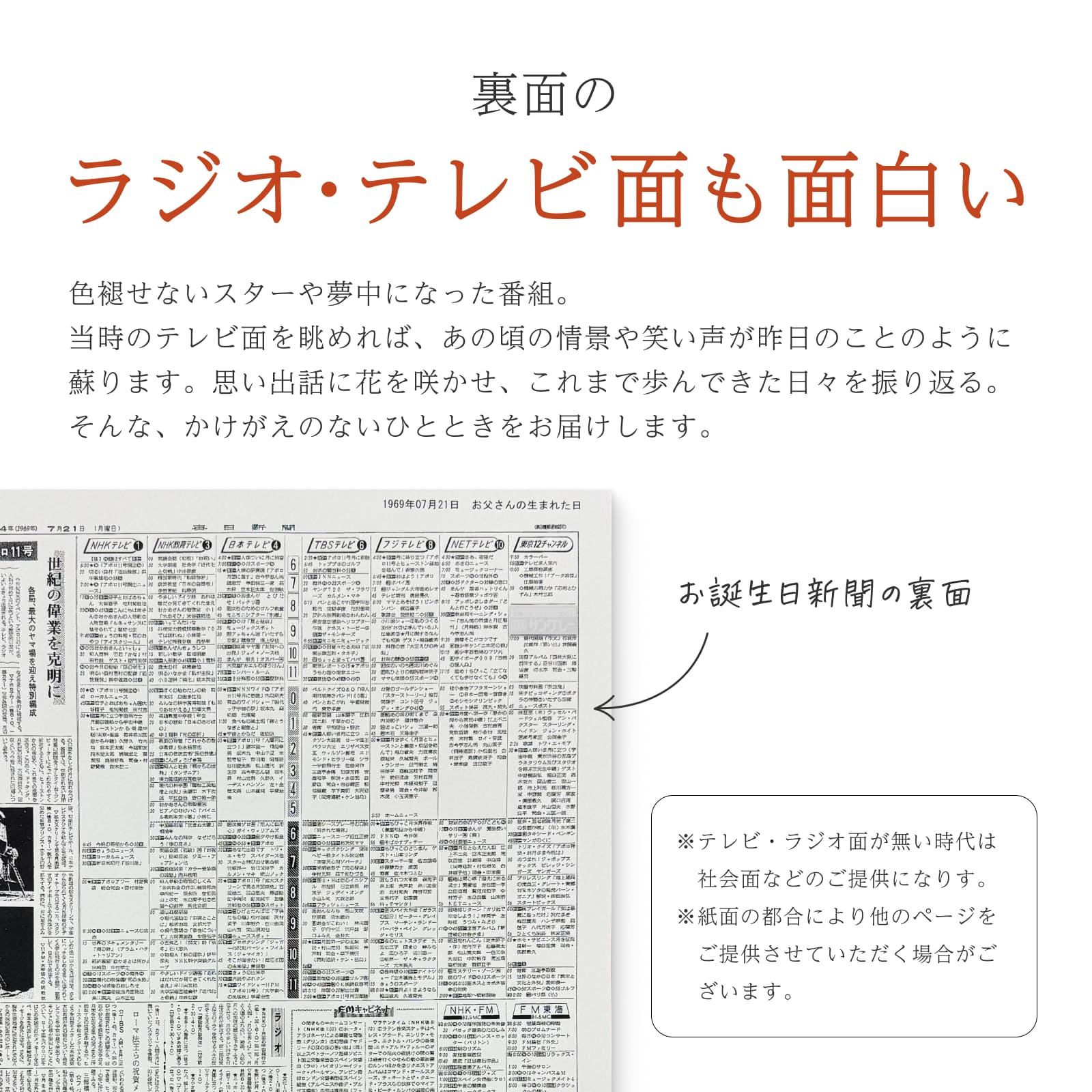 裏面のラジオ・テレビ面も面白い