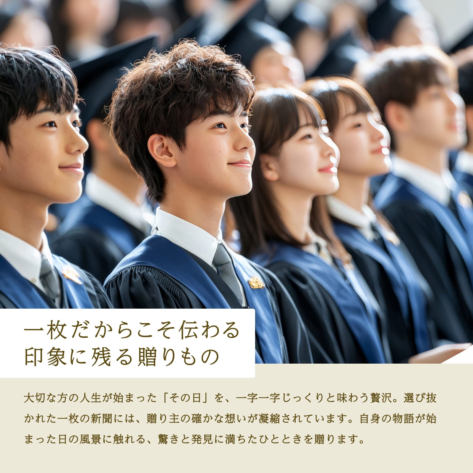 一枚だからこそ伝わる印象に残る贈りもの